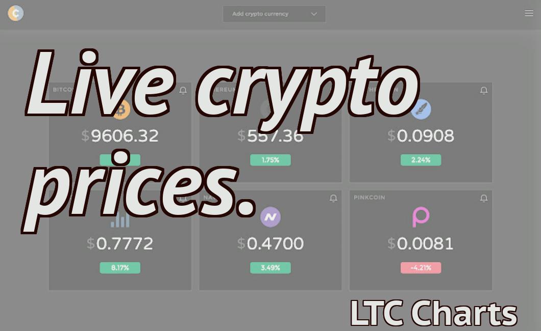 Live crypto prices.