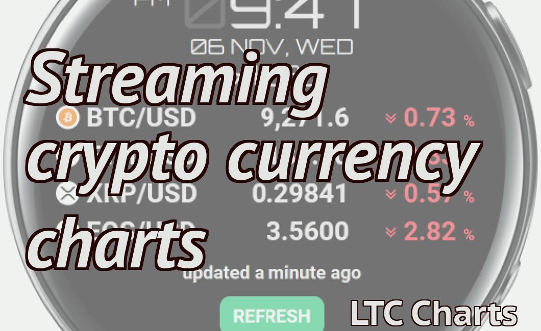 Streaming crypto currency charts