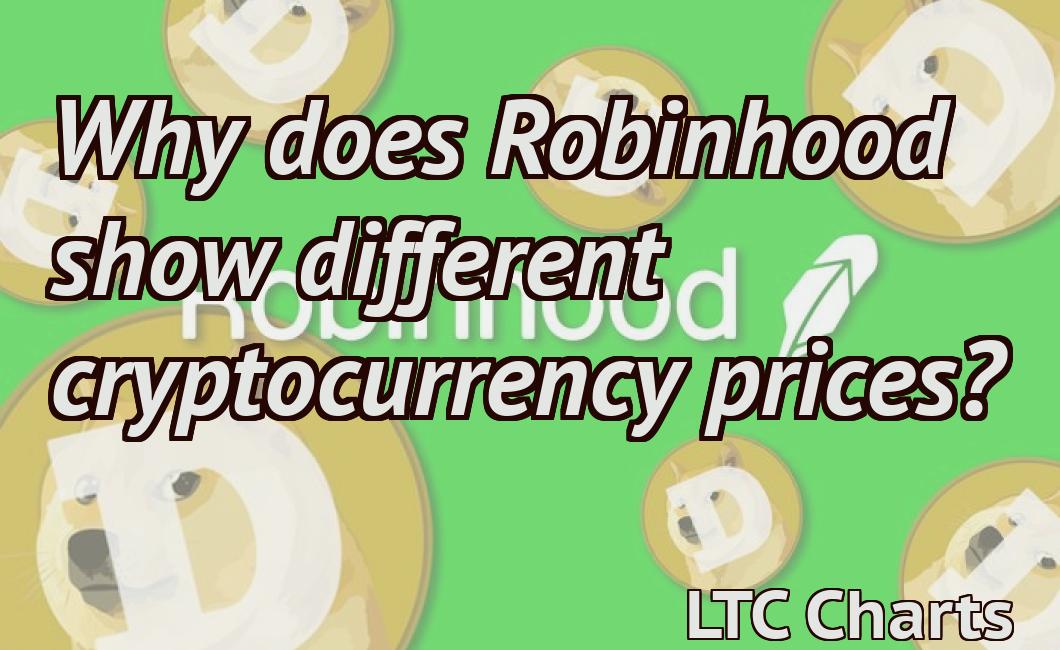 Why does Robinhood show different cryptocurrency prices?