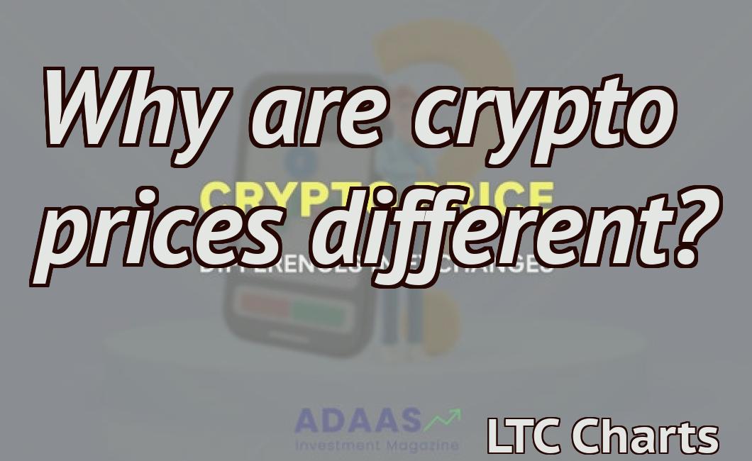 Why are crypto prices different?