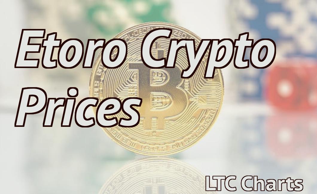 Etoro Crypto Prices