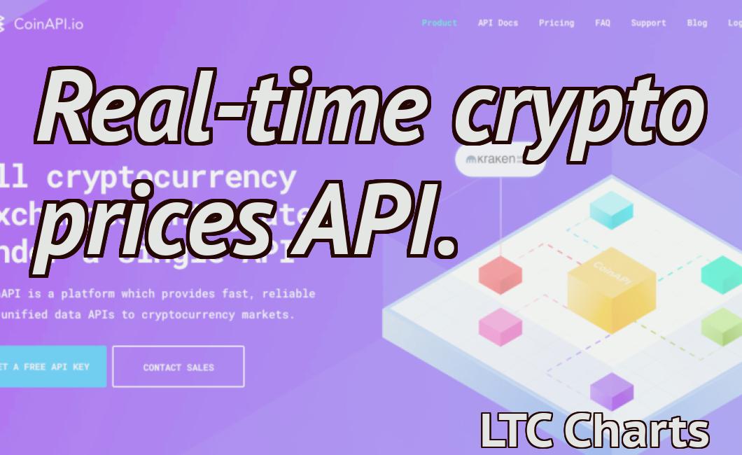 Real-time crypto prices API.