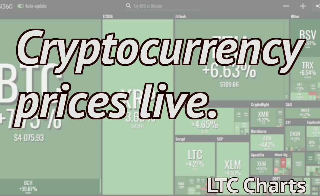 Cryptocurrency prices live.