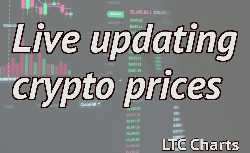 Live updating crypto prices