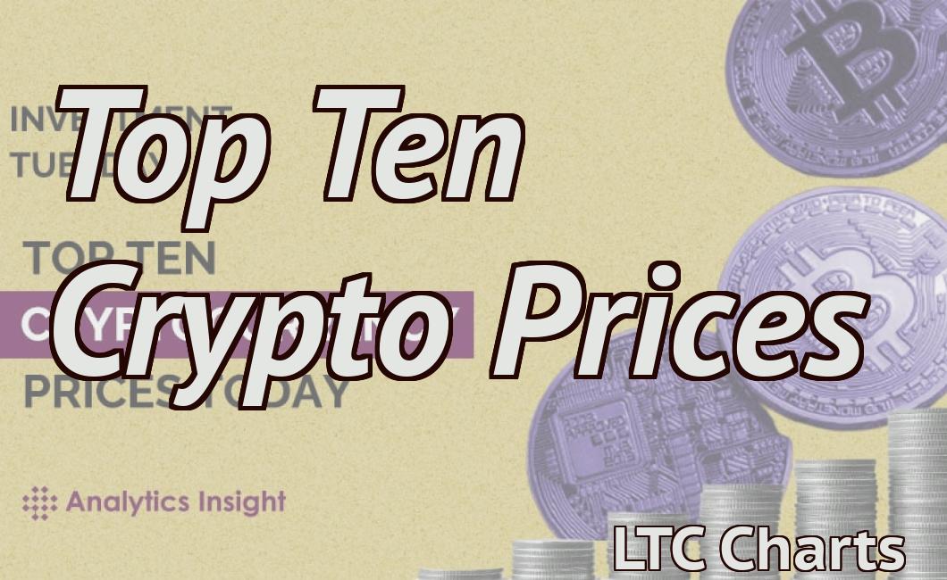 Top Ten Crypto Prices
