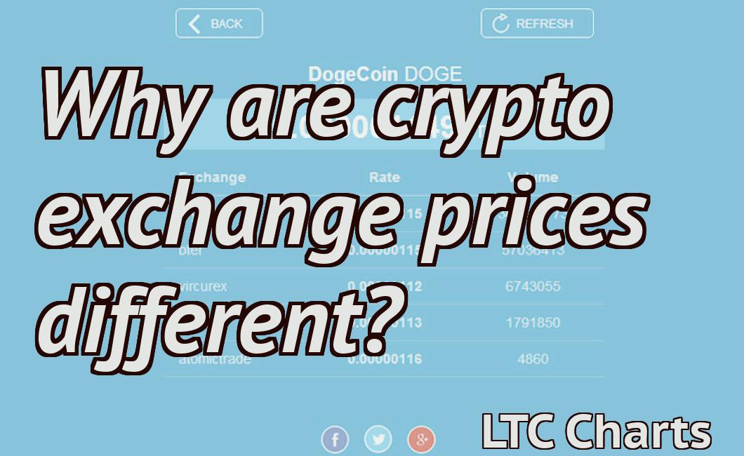 Why are crypto exchange prices different?
