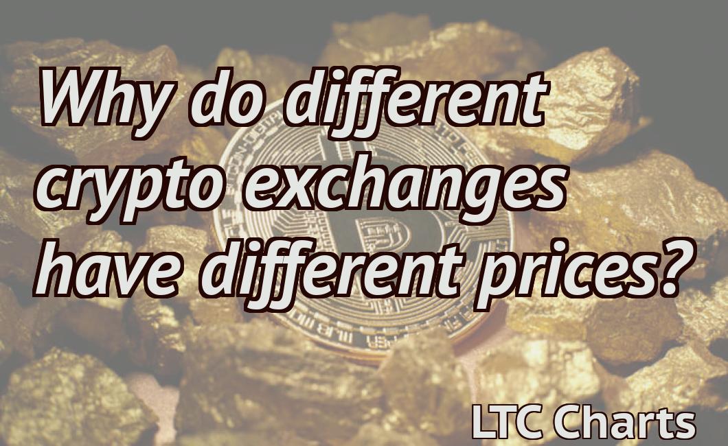 Why do different crypto exchanges have different prices?