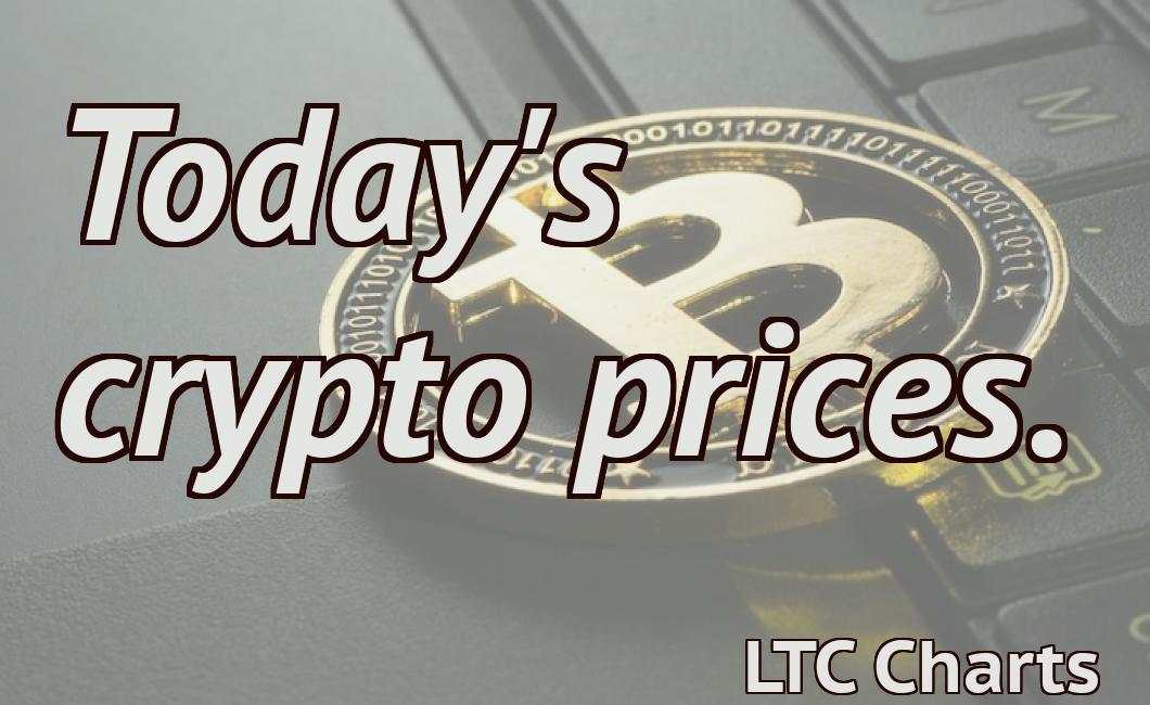 Today's crypto prices.