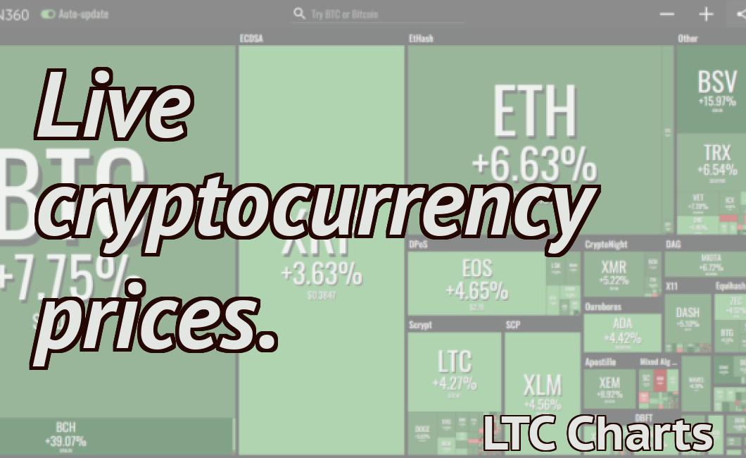 Live cryptocurrency prices.