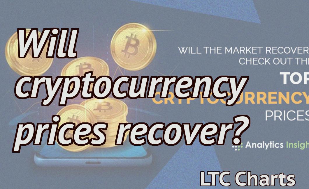 Will cryptocurrency prices recover?