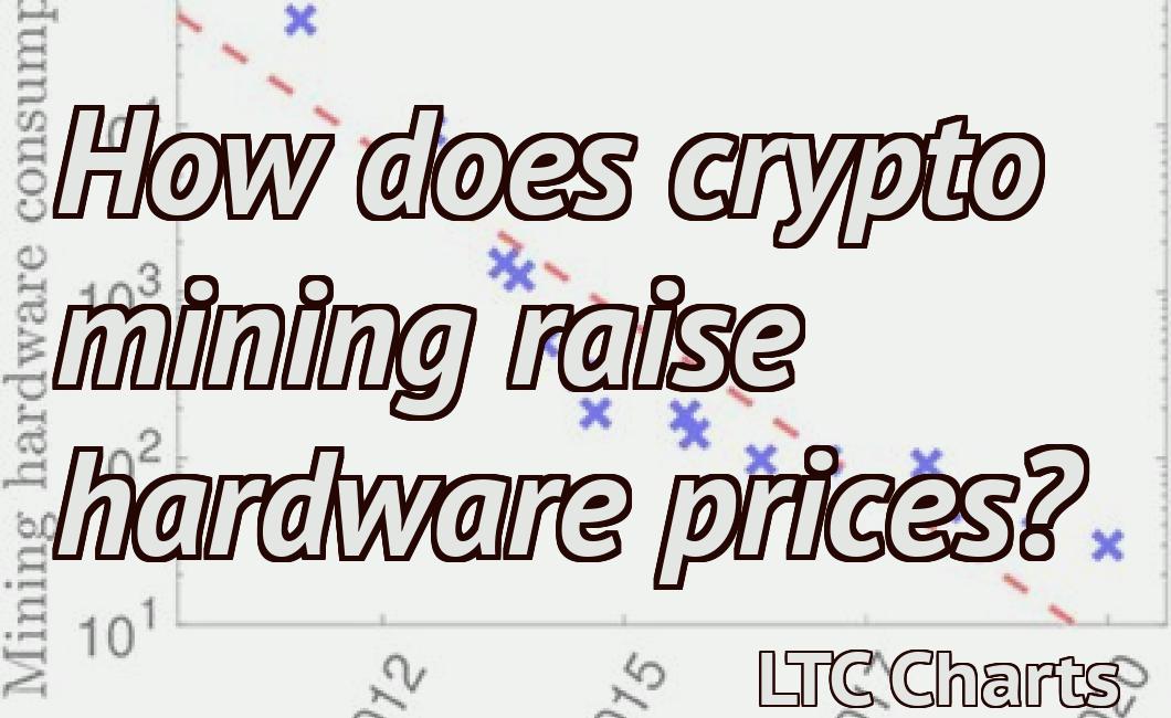 How does crypto mining raise hardware prices?