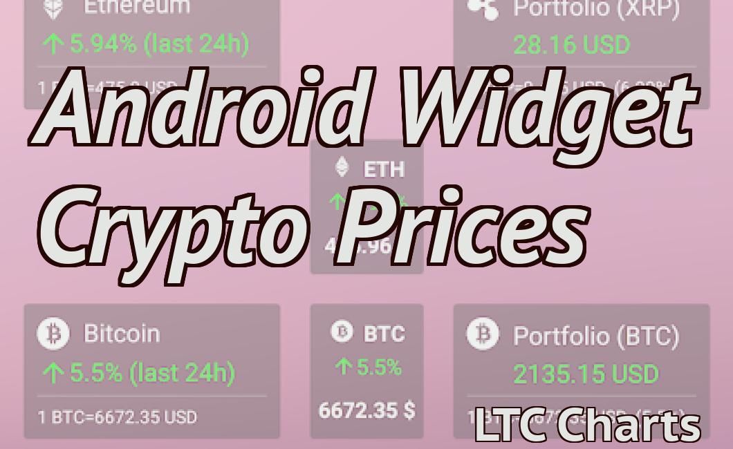 Android Widget Crypto Prices