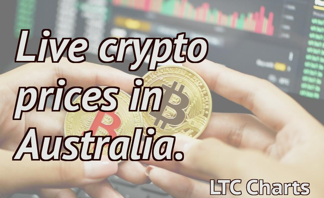 Live crypto prices in Australia.