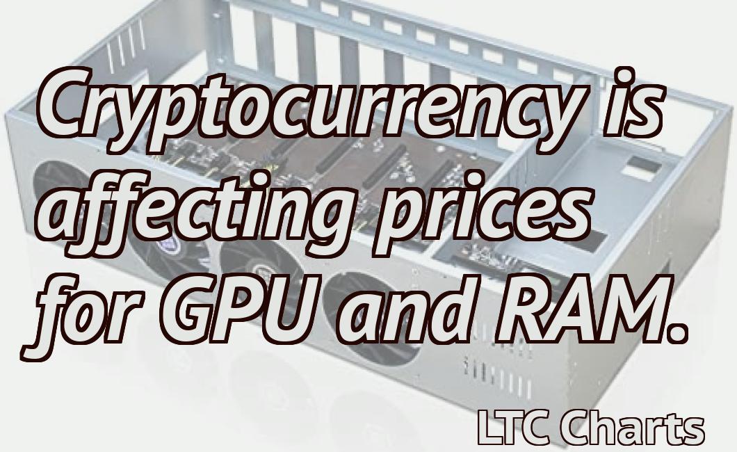 Cryptocurrency is affecting prices for GPU and RAM.