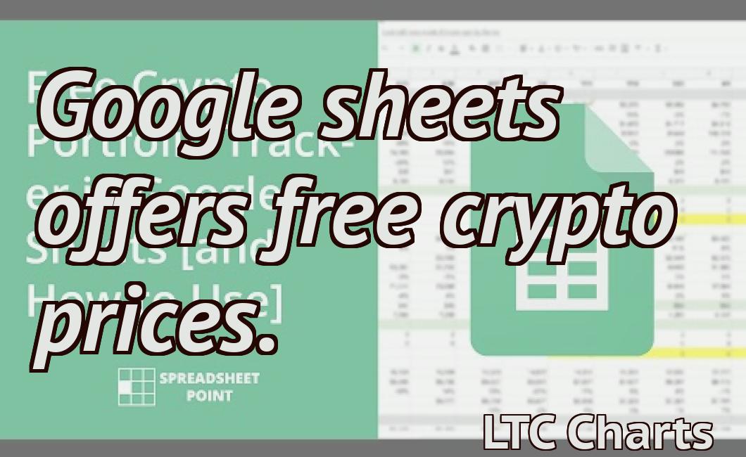 Google sheets offers free crypto prices.