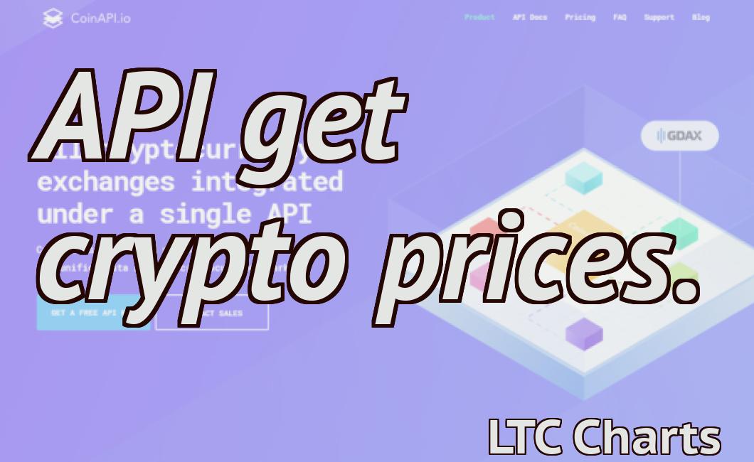 API get crypto prices.
