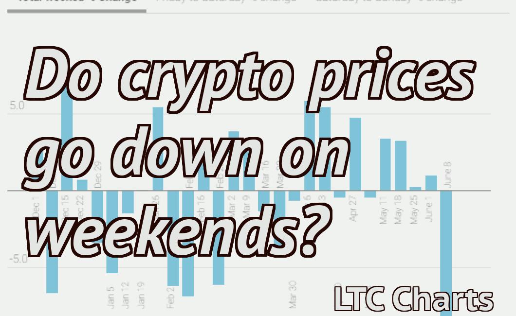 Do crypto prices go down on weekends?
