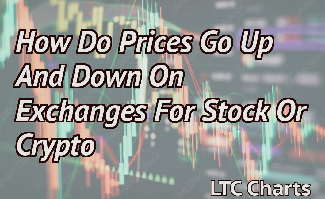 How Do Prices Go Up And Down On Exchanges For Stock Or Crypto