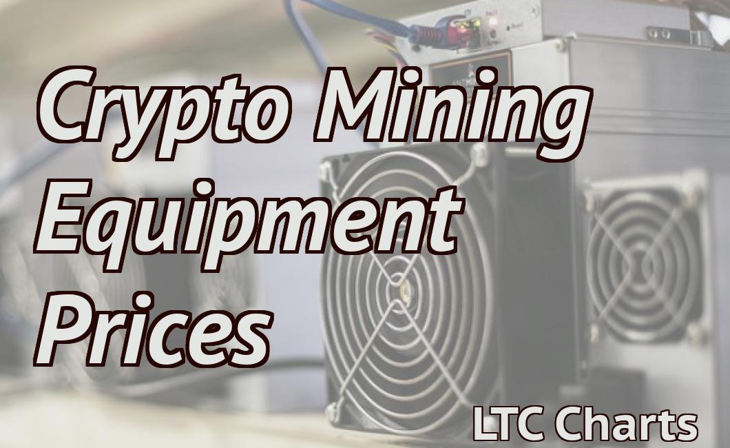 Crypto Mining Equipment Prices
