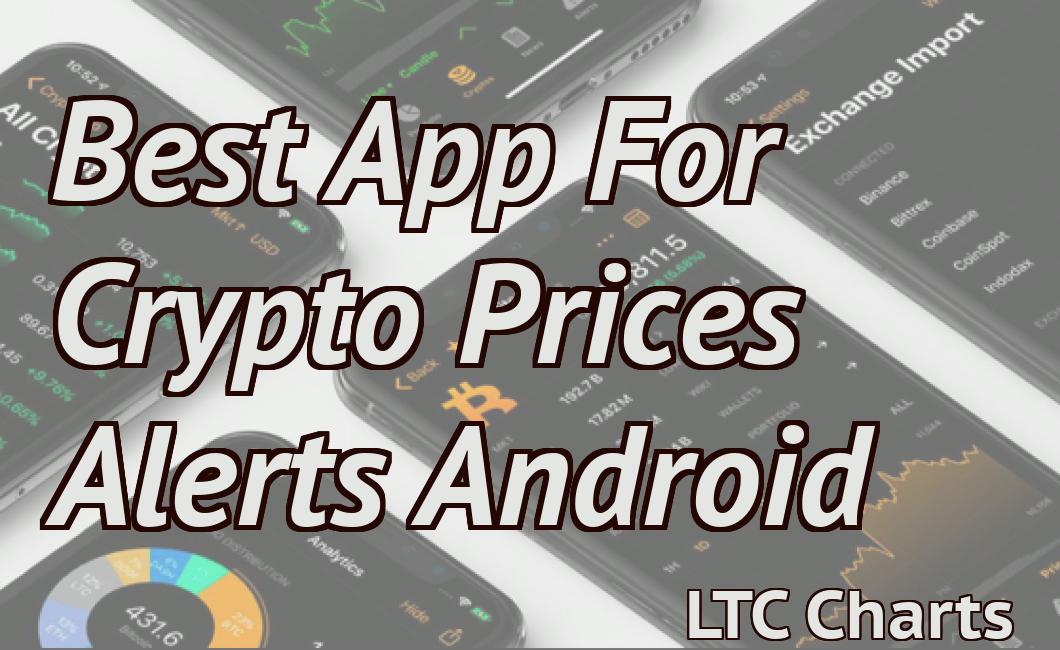 Best App For Crypto Prices Alerts Android