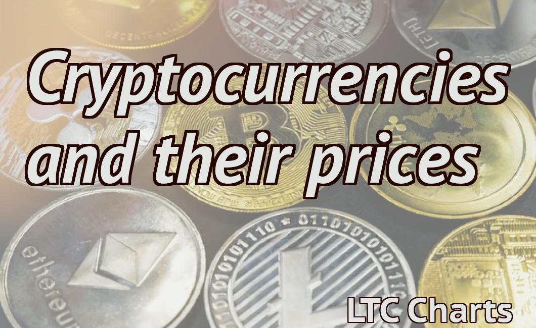Cryptocurrencies and their prices
