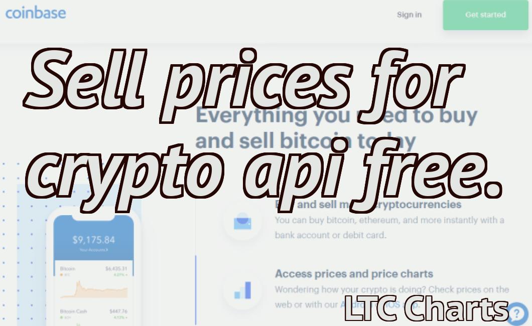 Sell prices for crypto api free.