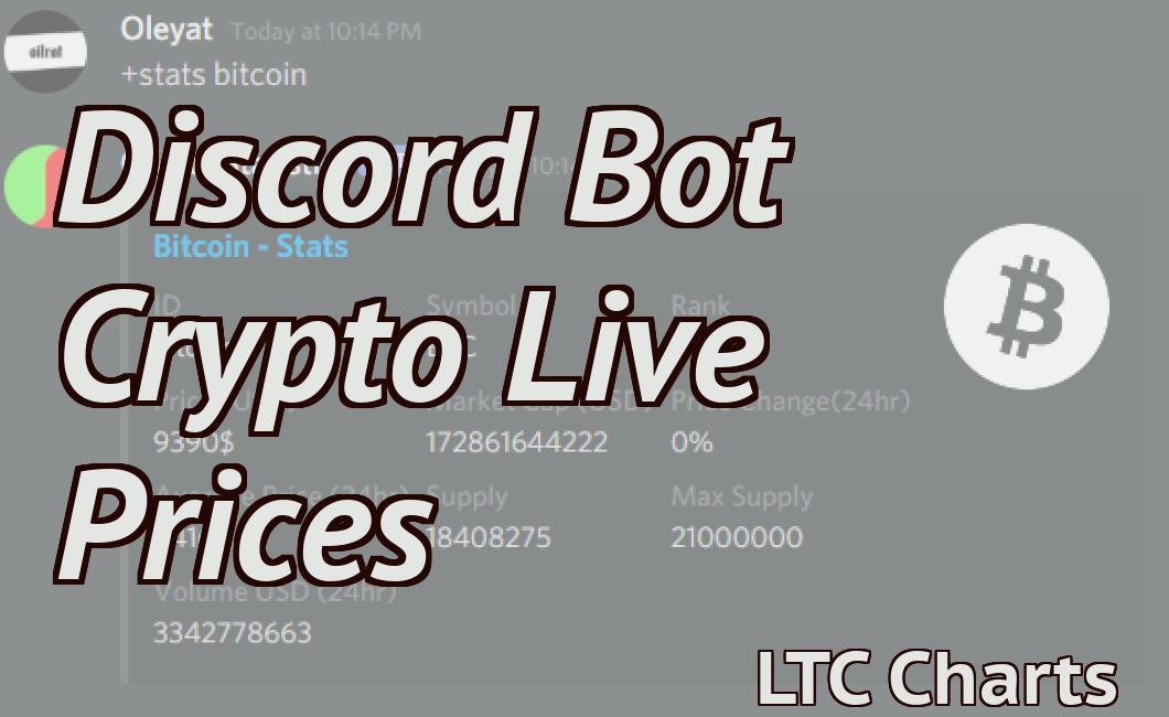 Discord Bot Crypto Live Prices