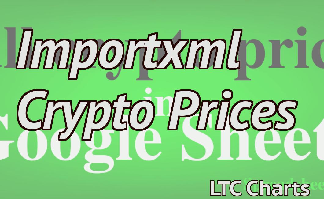 Importxml Crypto Prices