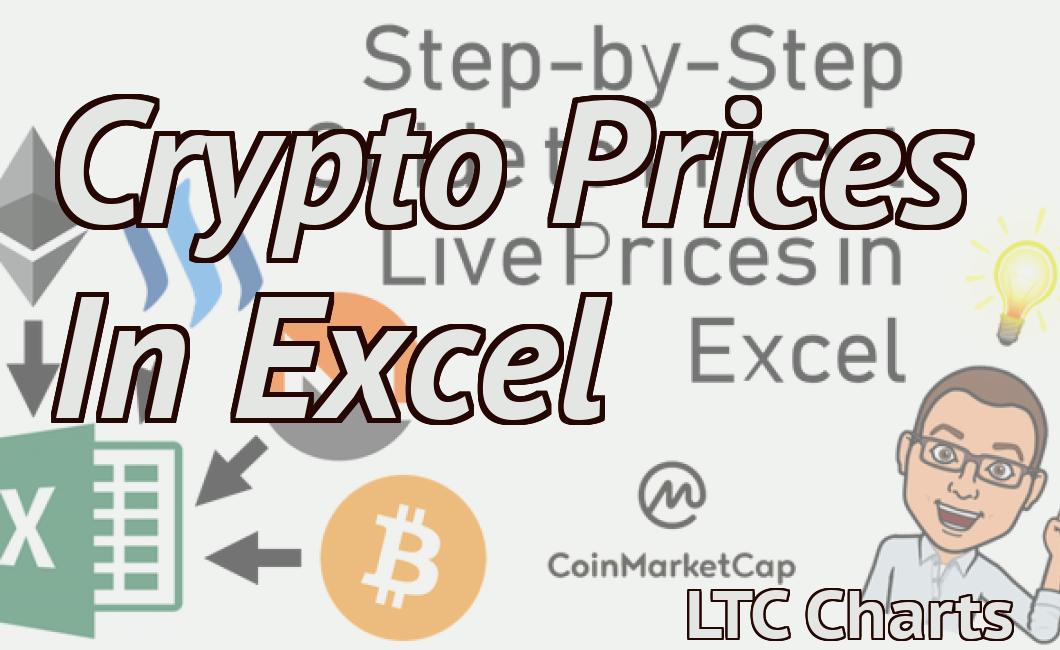 Crypto Prices In Excel