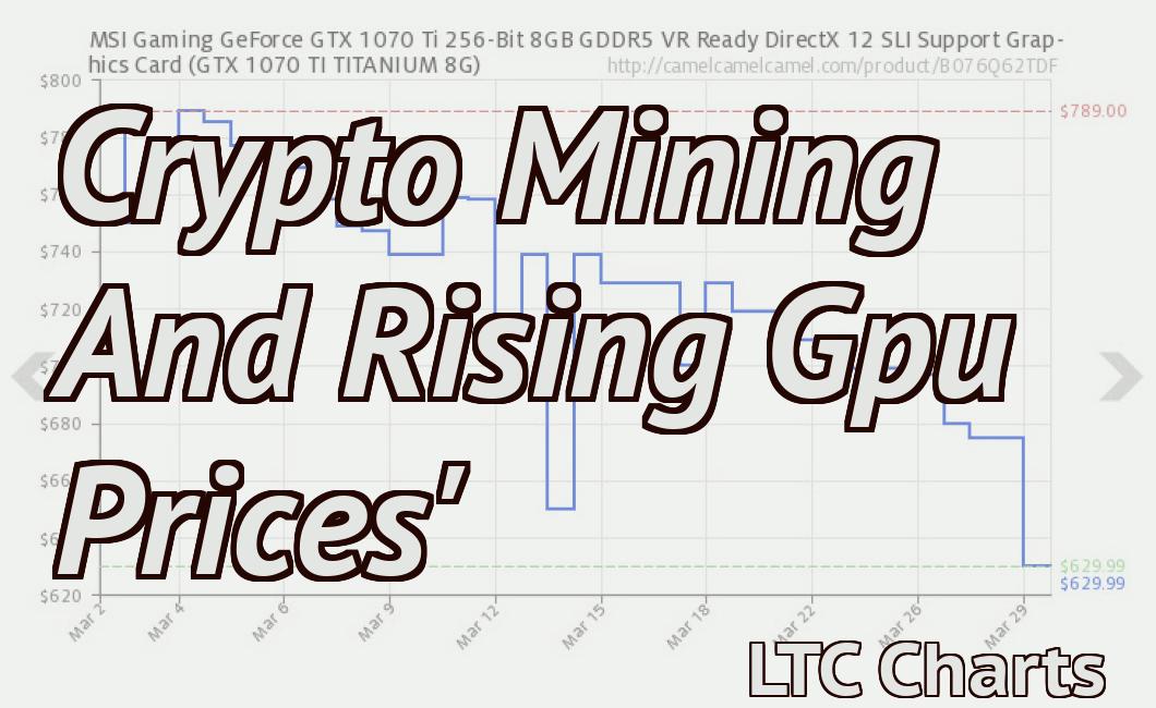 Crypto Mining And Rising Gpu Prices'