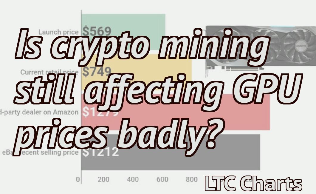 Is crypto mining still affecting GPU prices badly?