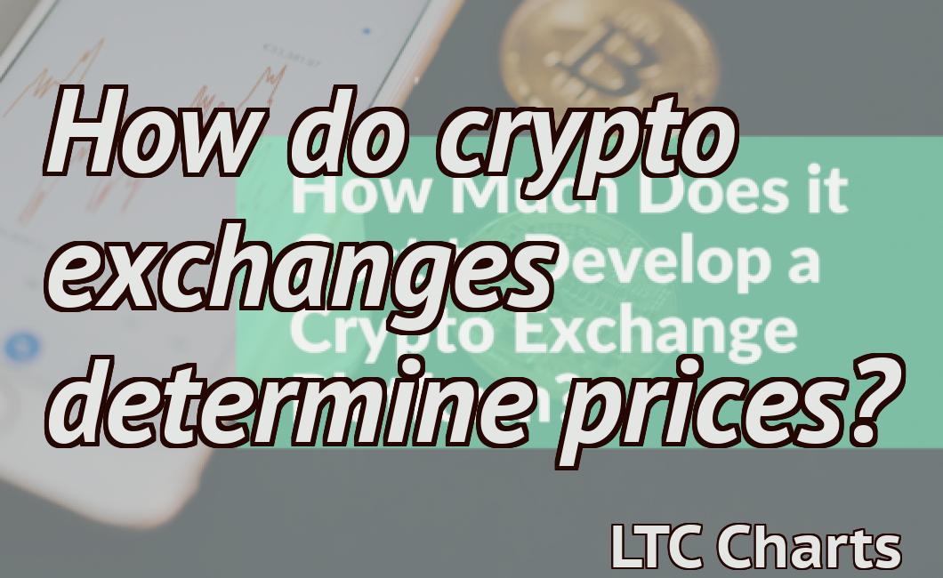 How do crypto exchanges determine prices?