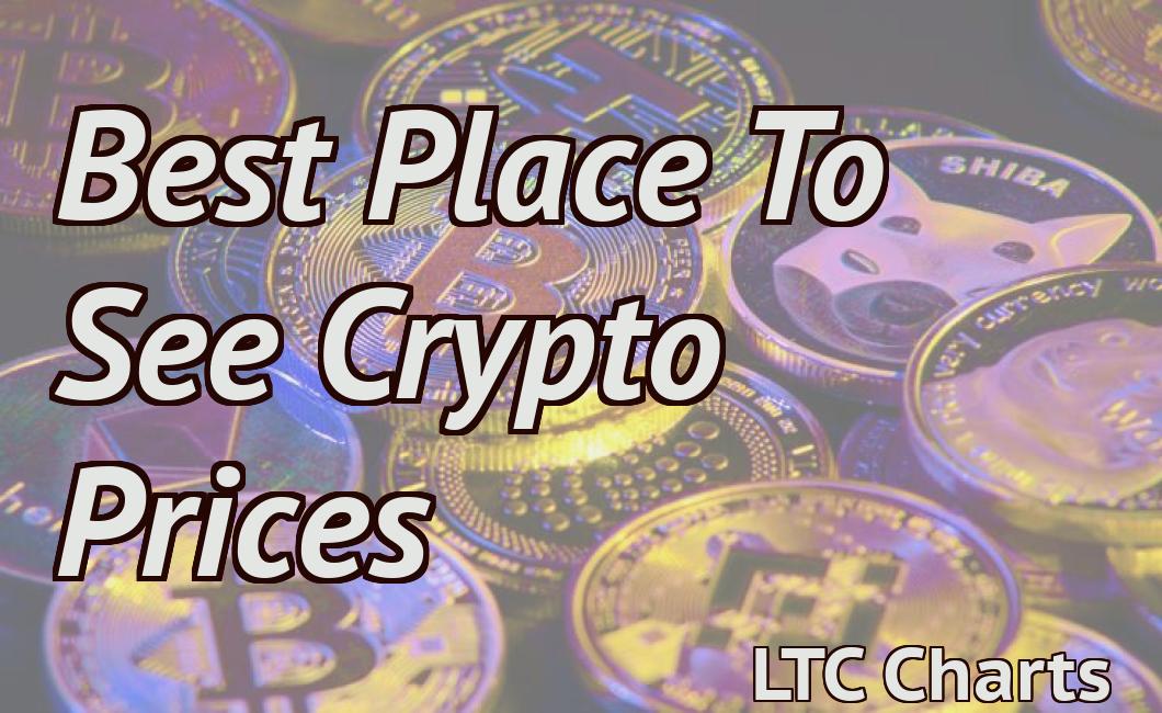 Best Place To See Crypto Prices