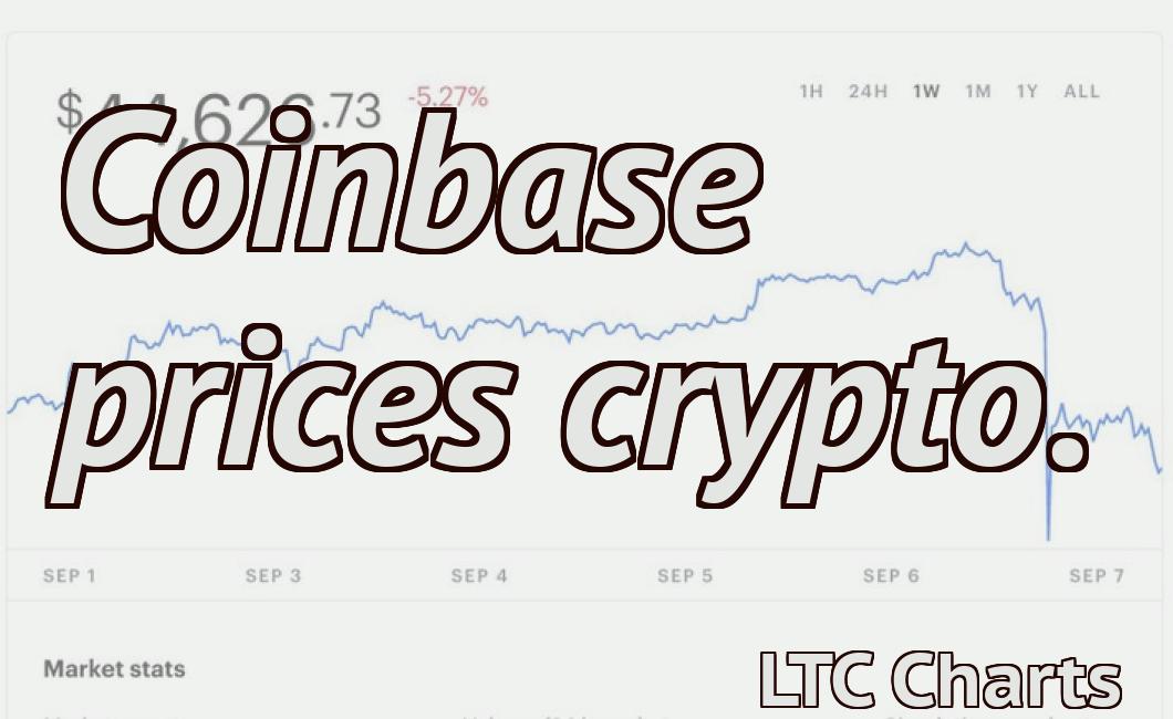 Coinbase prices crypto.