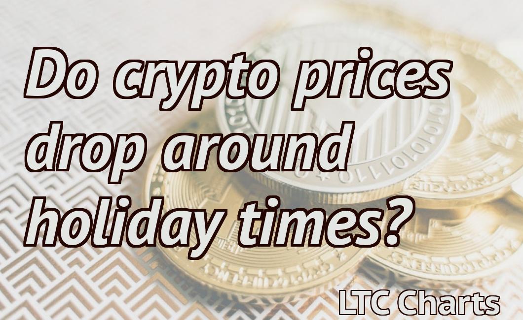 Do crypto prices drop around holiday times?