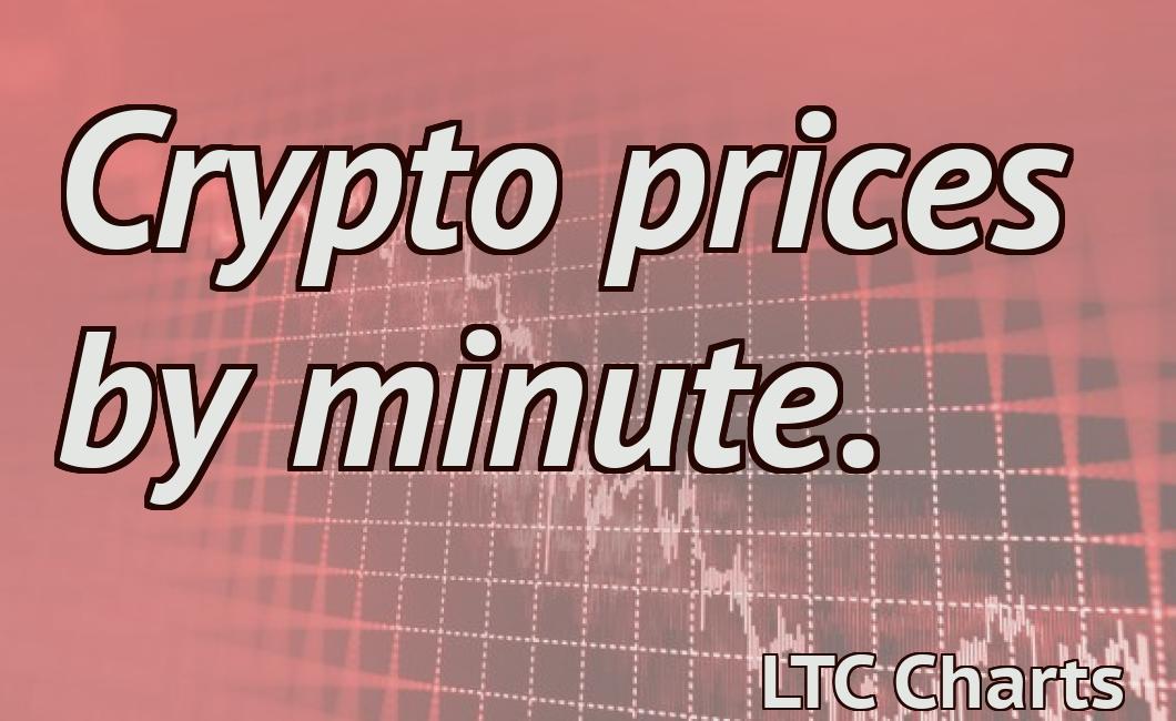 Crypto prices by minute.