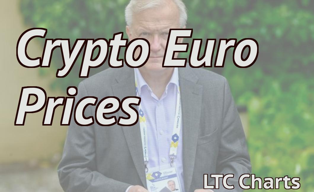Crypto Euro Prices