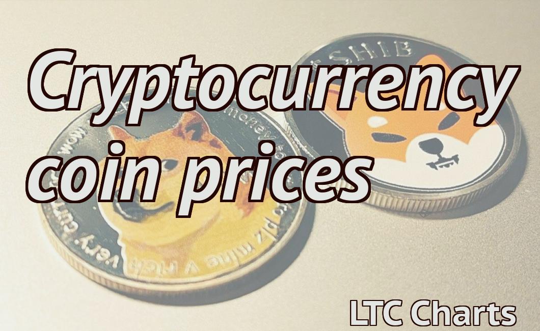 Cryptocurrency coin prices
