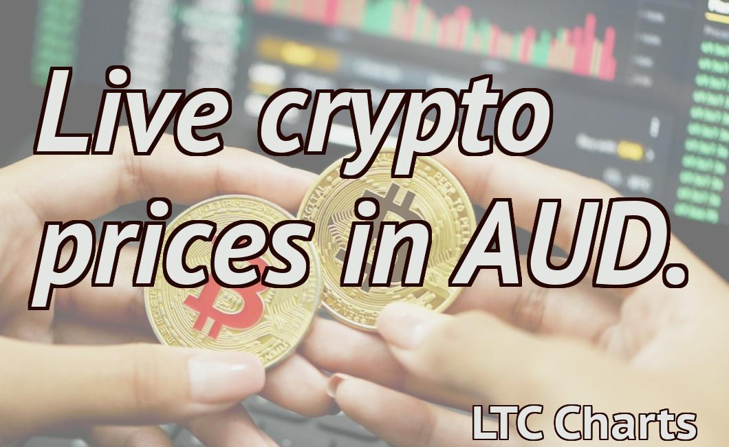 Live crypto prices in AUD.
