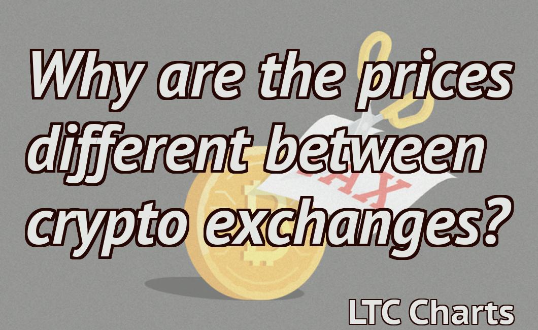 Why are the prices different between crypto exchanges?