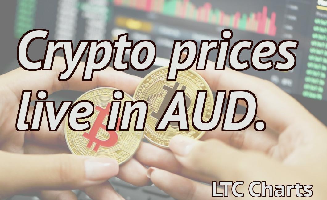 Crypto prices live in AUD.