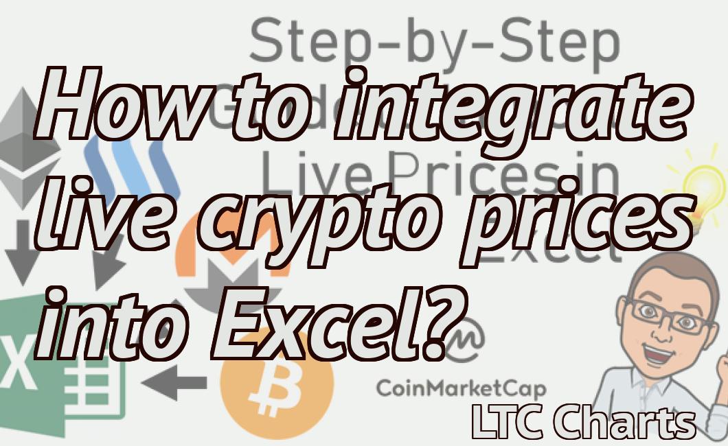How to integrate live crypto prices into Excel?