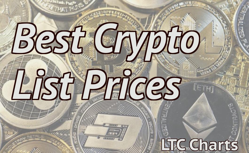 Best Crypto List Prices