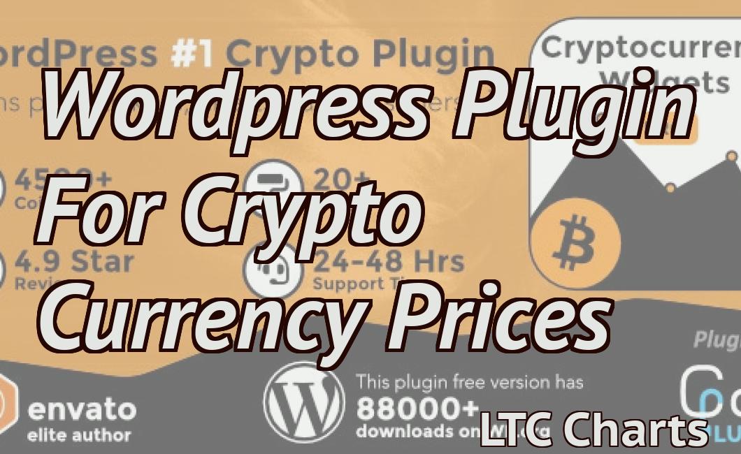 Wordpress Plugin For Crypto Currency Prices