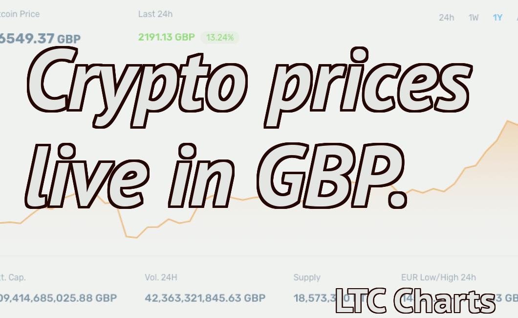 Crypto prices live in GBP.