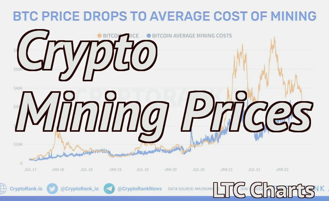 Crypto Mining Prices