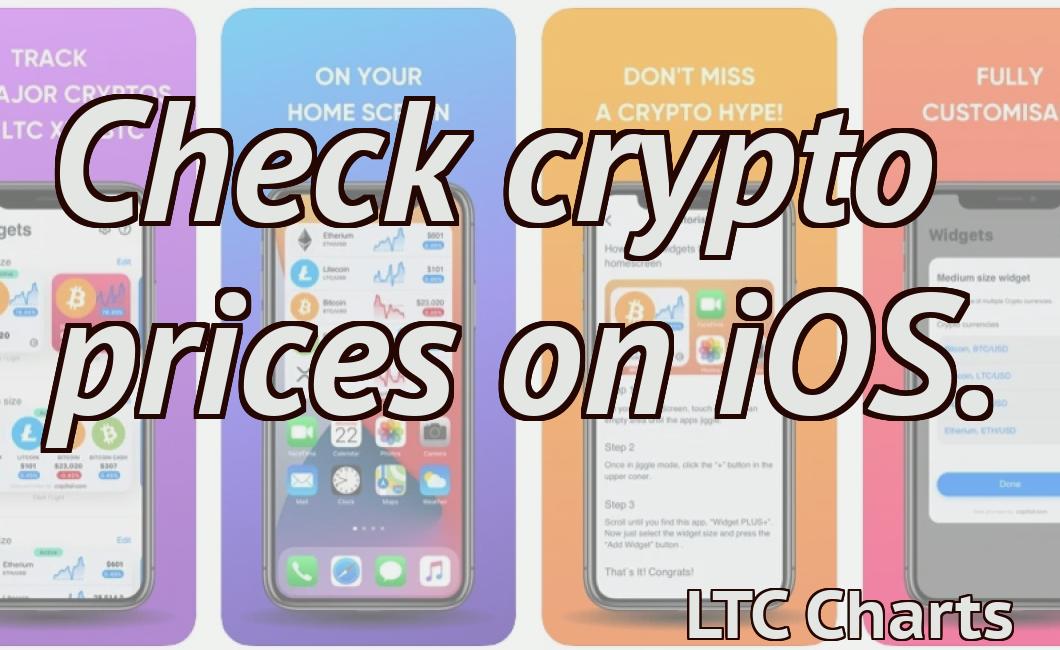 Check crypto prices on iOS.