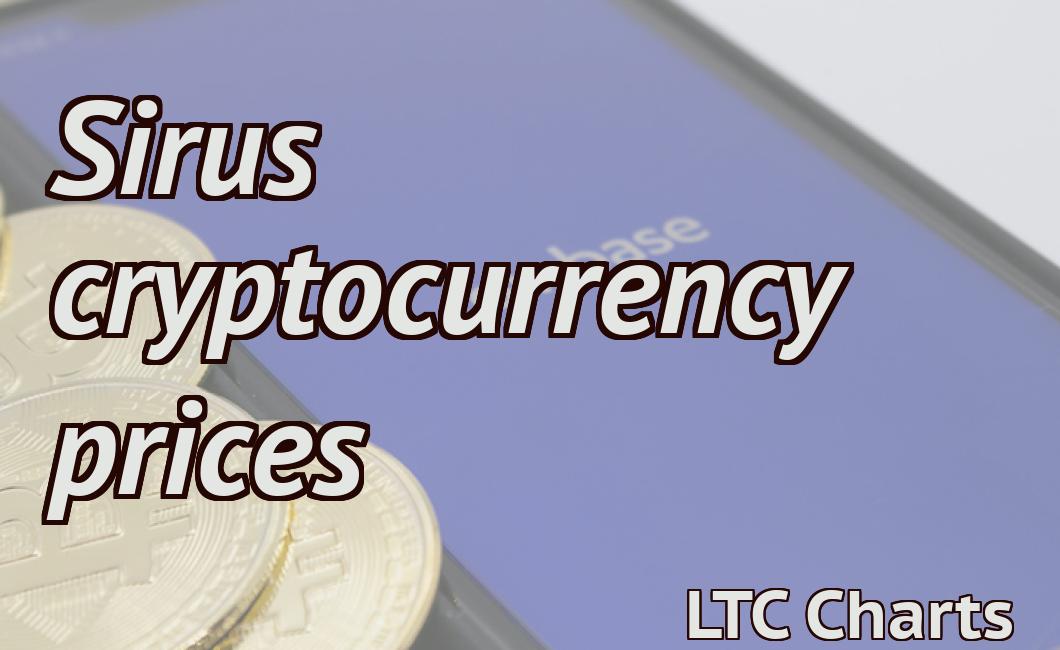 Sirus cryptocurrency prices