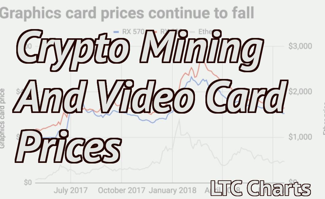 Crypto Mining And Video Card Prices