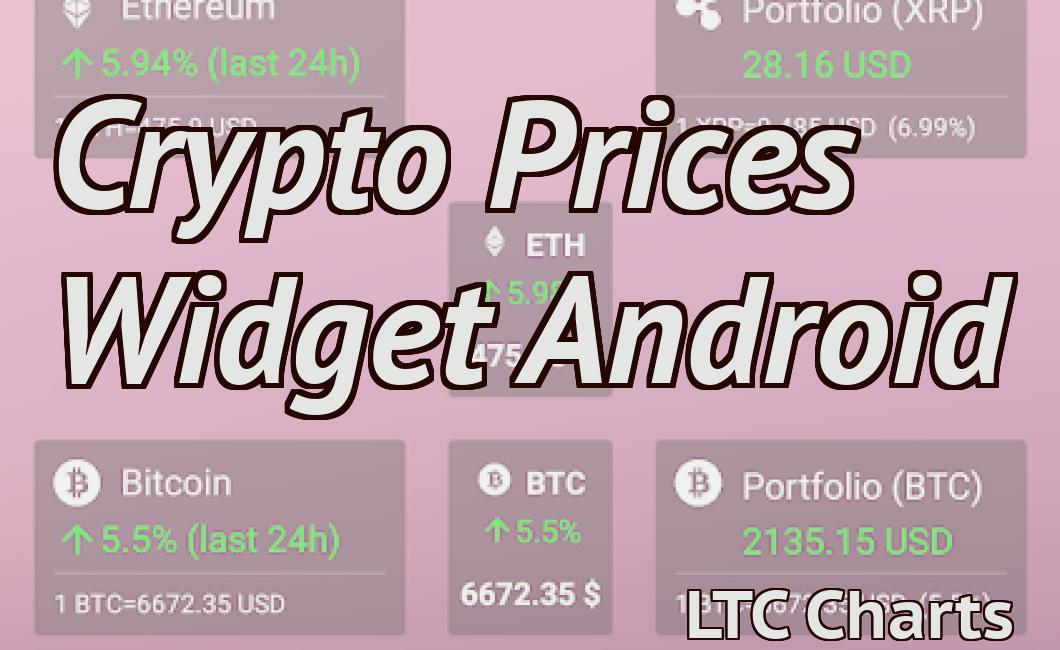 Crypto Prices Widget Android